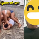 Breast Out as Two Friends Fight Themselves in Public