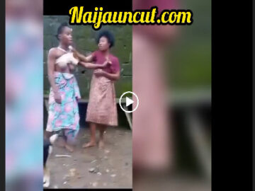 Boobs Out As 2 Ghana Girls Fight And Strip Each Other