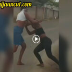 Two African Girls Boobs Out as They Fight on the Street