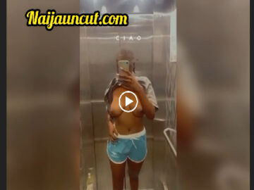 Video Of Onyi Feeling Herself On Mirror Showing Her Boobs